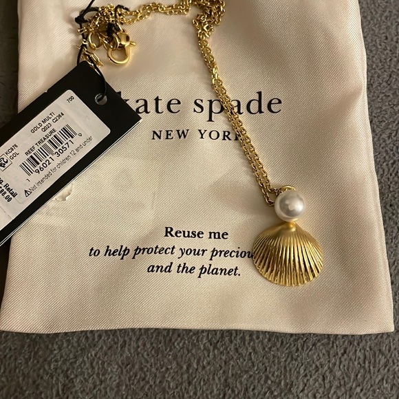 Kate Spade pearl sea shell necklace - Picture 1 of 2